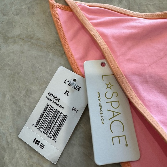 L’space Tommy Bikini Bottom‎ NWT Pink Retails $86 - Picture 6 of 10